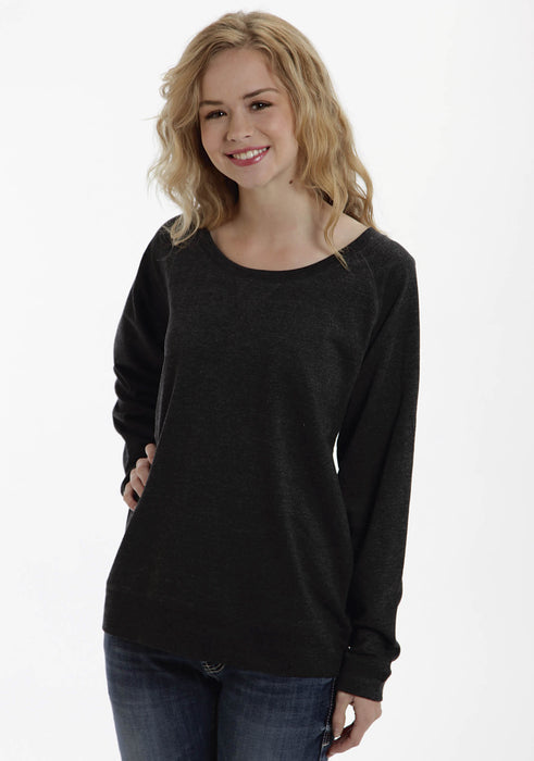 Ouray Womens Black 100% Cotton USA Sweatshirt