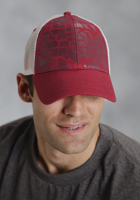 Ouray Unisex Wine 100% Cotton USA Print Baseball Cap