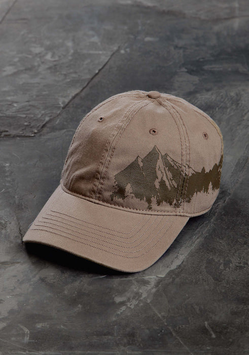 Ouray Unisex Tan 100% Cotton Mountain Baseball Cap