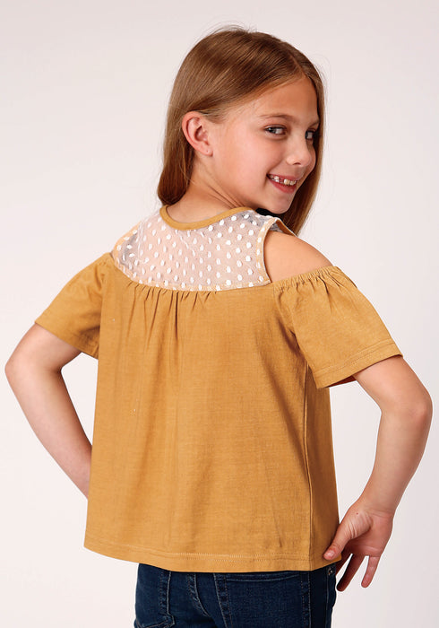 Roper Girls Yellow 100% Cotton Dip Dyed S/S Tunic