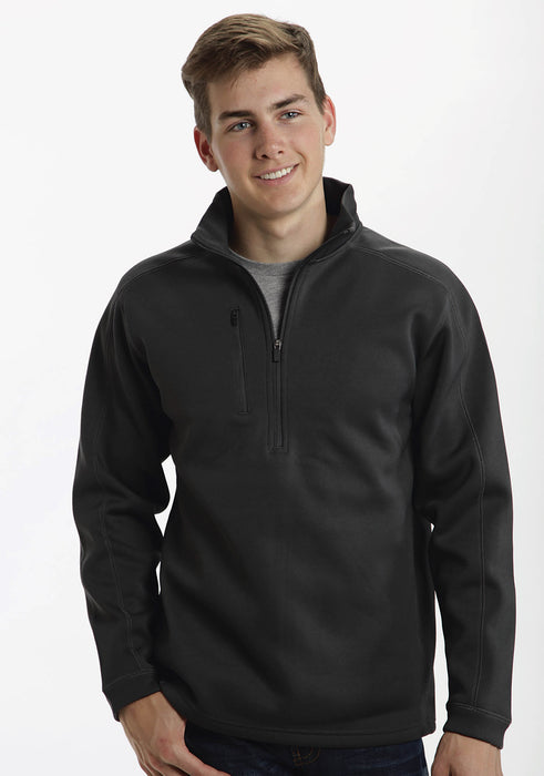 Ouray Mens Grey 100% Cotton USA 1/4 Zip Jacket