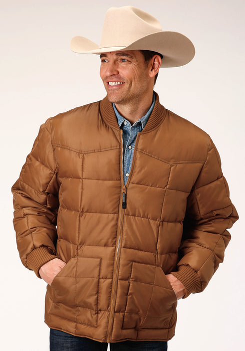 Roper Mens Caramel Polyester Insulated Jacket