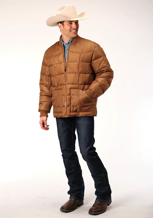 Roper Mens Caramel Polyester Insulated Jacket