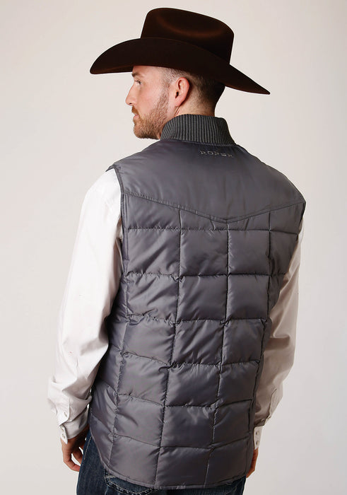 Roper Mens Grey Polyester Insulated Price Point Vest