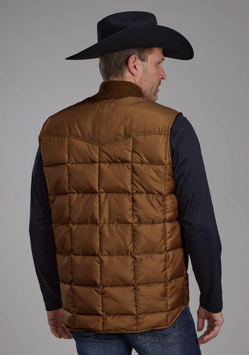 Roper Mens Insulated Western Caramel 100% Polyester Softshell Vest