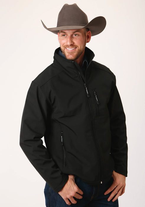 Roper Technical Mens Black Polyester Softshell Jacket