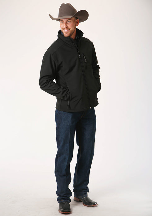 Roper Technical Mens Black Polyester Softshell Jacket