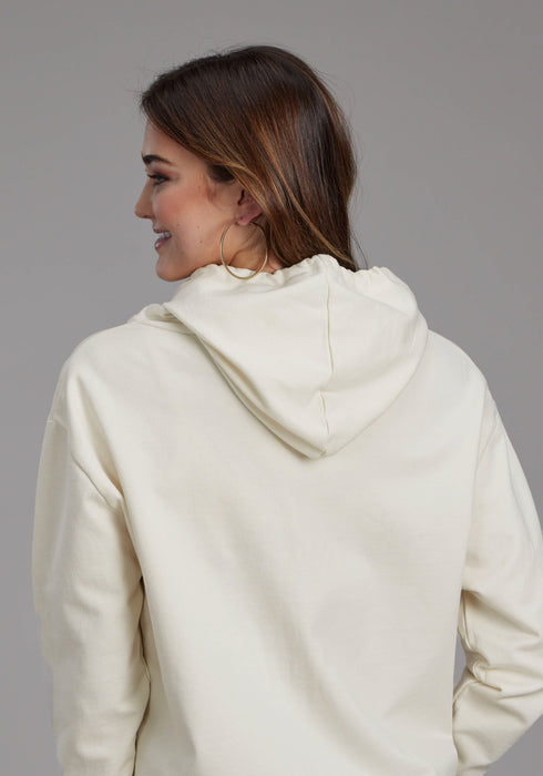 Roper Womens Slouchie Cream 100% Cotton Hoodie