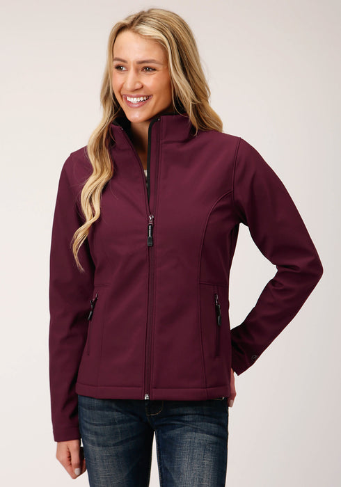 Roper Womens Wine Polyester Softshell Jacket