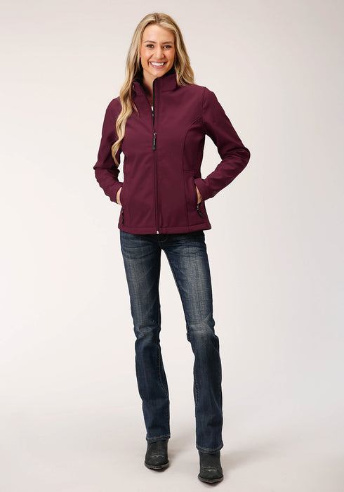 Roper Womens Wine Polyester Softshell Jacket