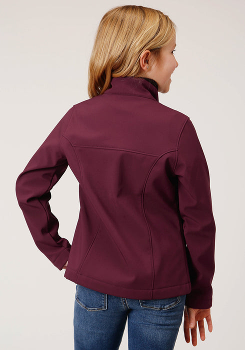 Roper Girls Kids Wine Polyester Softshell Jacket