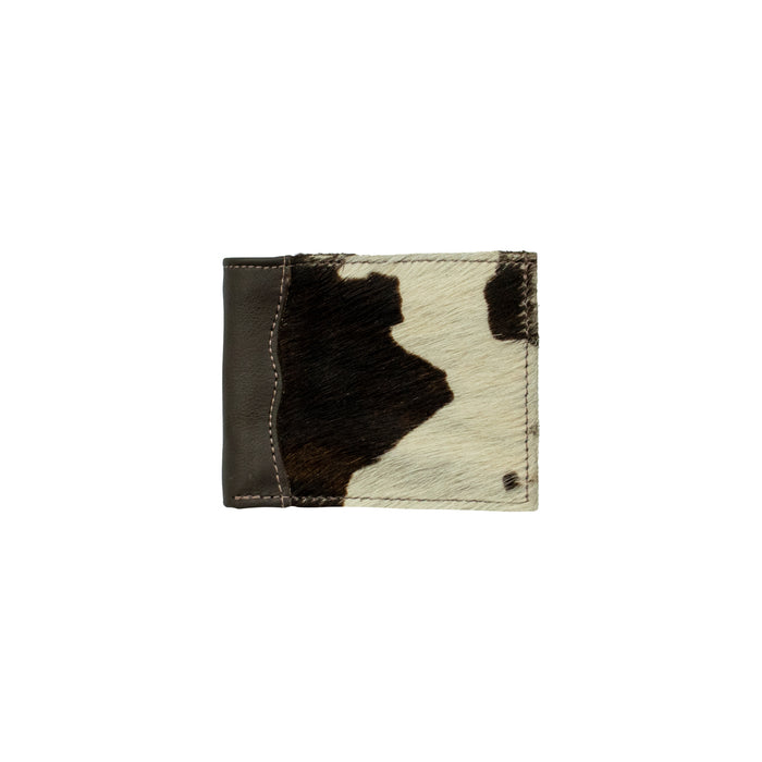 American West Mens Pony Hair-on-Hide Brown Leather Rodeo Wallet