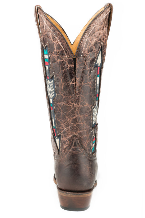 Roper Womens Brown Leather Arrows Wonder Cowboy Boots