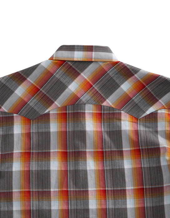 Tin Haul Mens Multi-Color 100% Cotton Rusty Plaid S/S Shirt