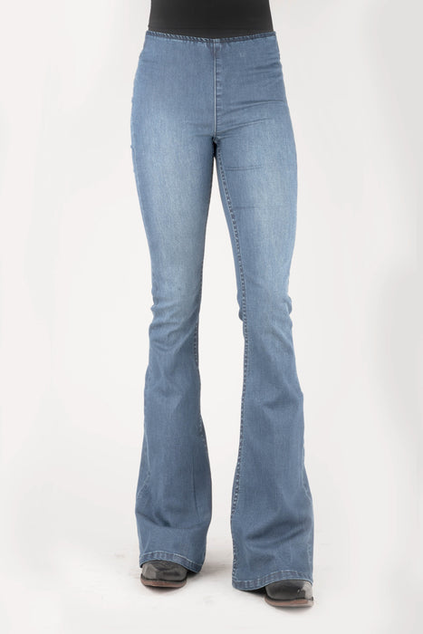 Tin Haul Womens Blue Cotton Blend Harlow High Rise Jeans