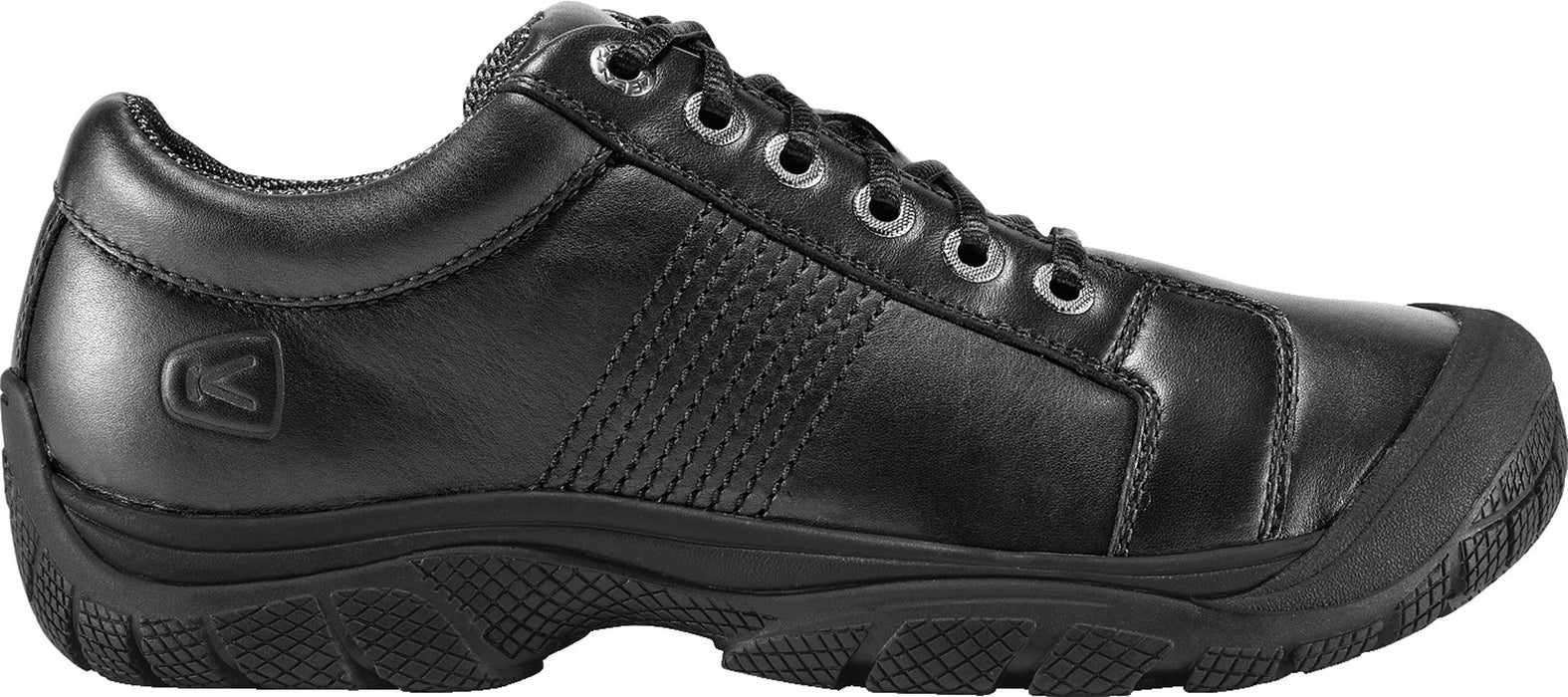 Keen Utility Black Mens PTC WR Leather Oxford Shoes