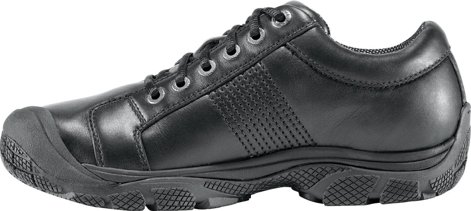 Keen Utility Black Mens PTC WR Leather Oxford Shoes