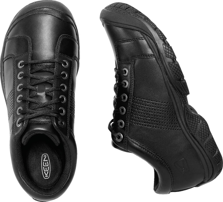 Keen Utility Black Mens PTC WR Leather Oxford Shoes