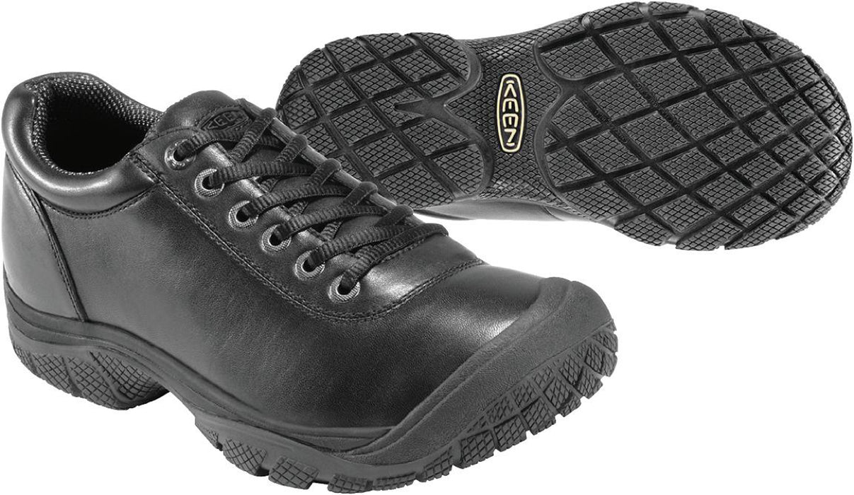 Keen Utility Black Mens PTC WR Leather Dress Oxford Shoes