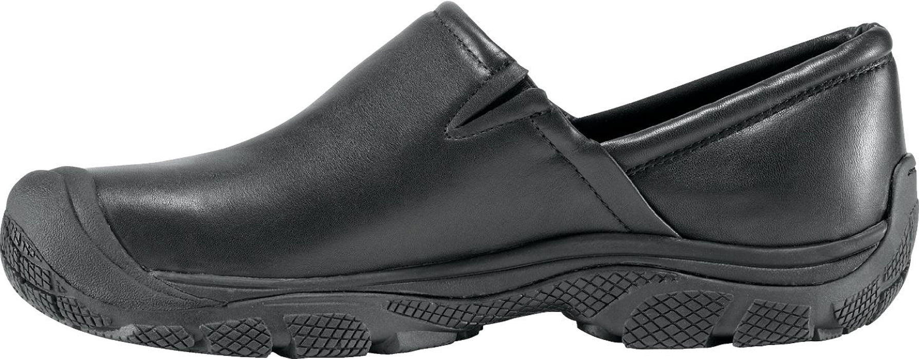 Keen Utility Black Mens PTC II WR Leather Slip-On Shoes