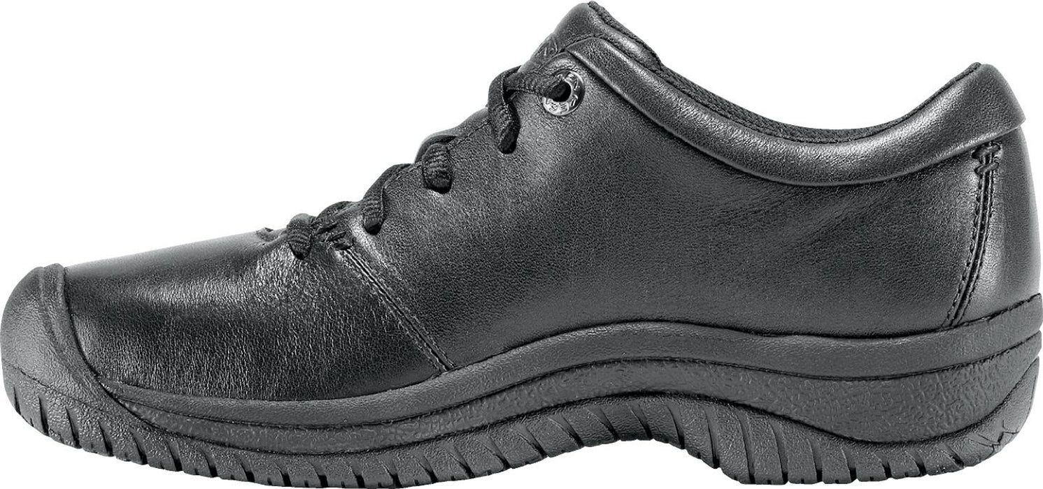 Keen Utility Black Womens PTC WR Leather Oxford Shoes