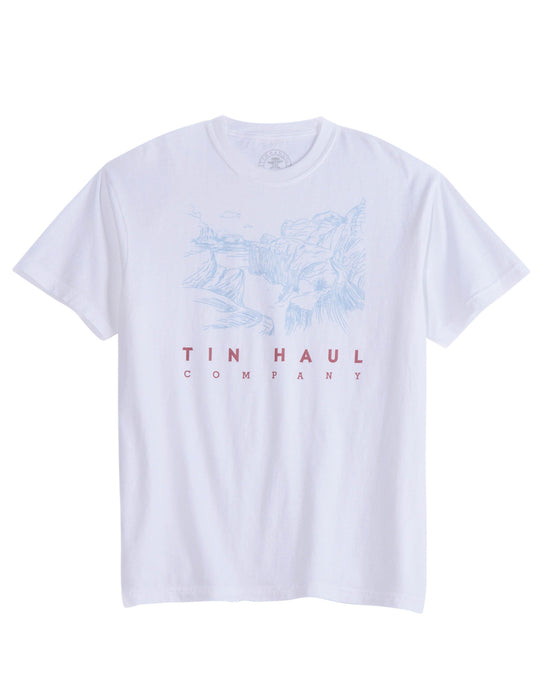 Tin Haul Unisex Desert Valley White 100% Cotton S/S T-Shirt