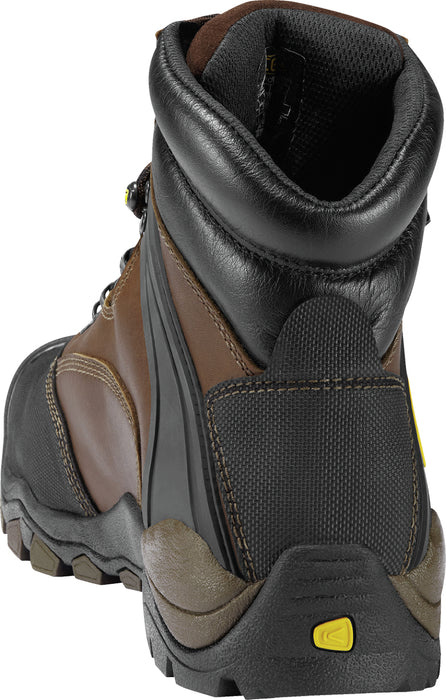 Keen Utility Mens Louisville 6in WP Met Slate Black Leather Work Boots