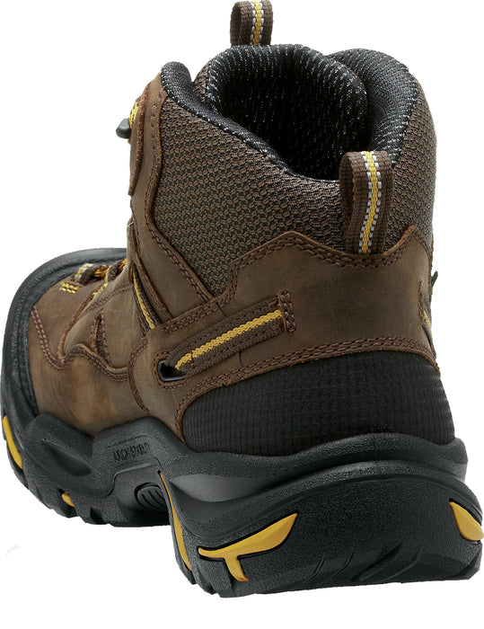 Keen Utility Mens Braddock Mid WP Cascade Brown/Tawny Olive Leather Work Boots