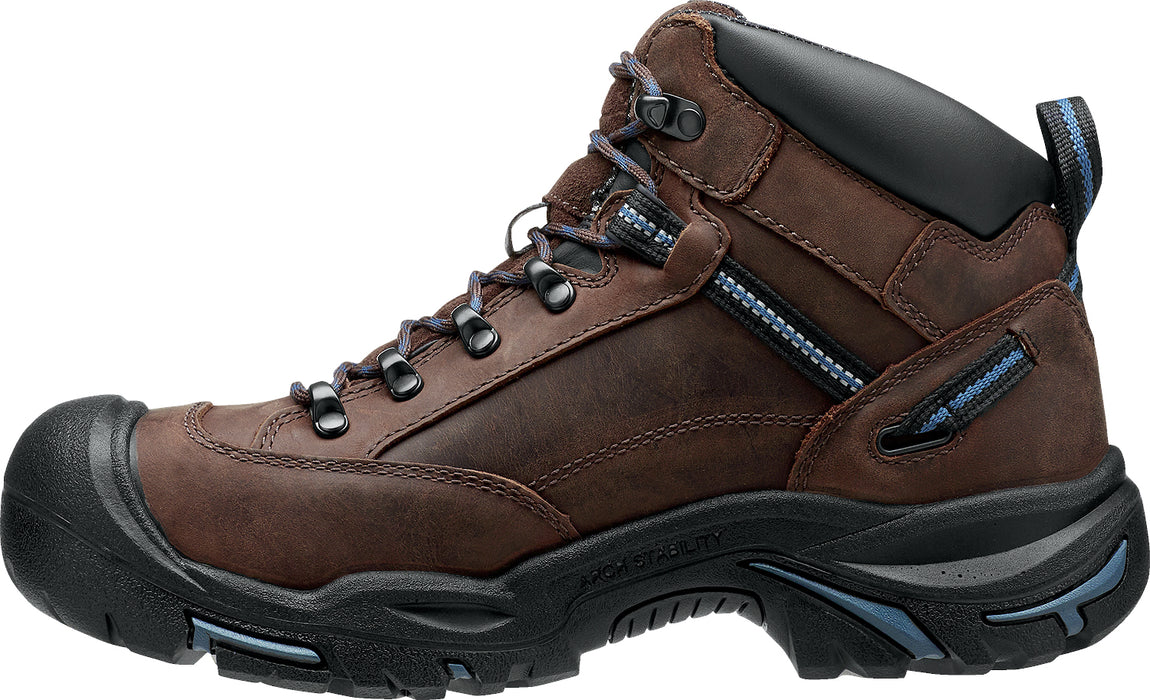 Keen Utility Mens Braddock AL WP Bison/Ensign Blue Leather Work Boots