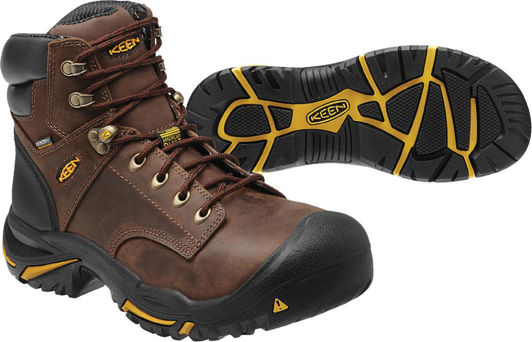 Keen Utility Cascade Brown Mens Mt Vernon Mid WP Nubuck Work Boots