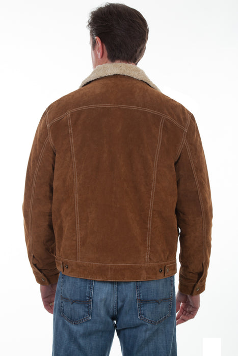 Scully Mens Brown Boar Suede Jean Jacket