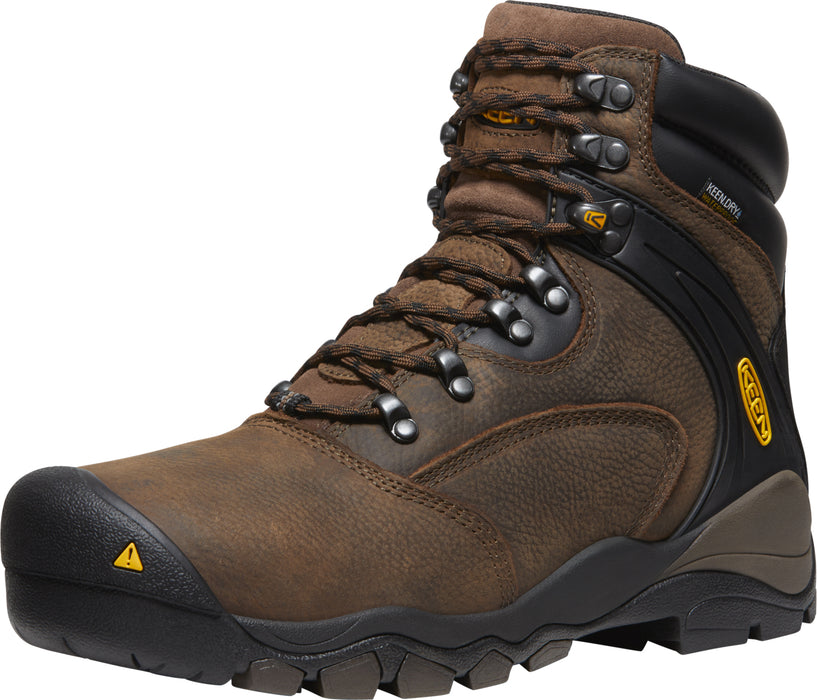 Keen Utility Mens Louisville 6in WP ST Cascade Brown Leather Work Boots