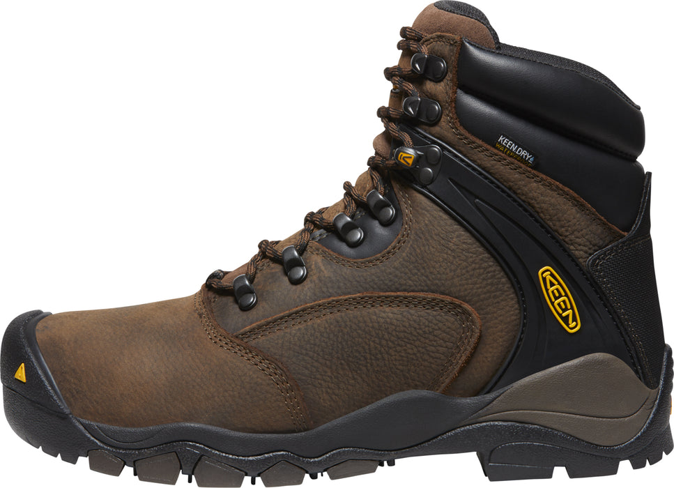 Keen Utility Mens Louisville 6in WP ST Cascade Brown Leather Work Boots