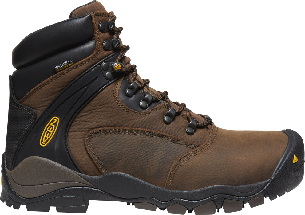 Keen Utility Mens Louisville 6in WP ST Cascade Brown Leather Work Boots