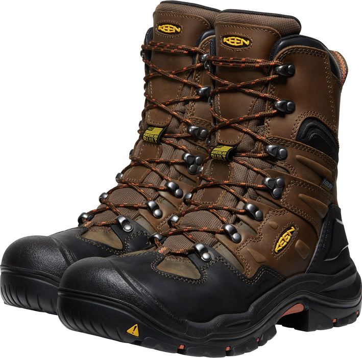 Keen Utility Mens Coburg 8in WP Cascade Brown/Brindle Leather Work Boots