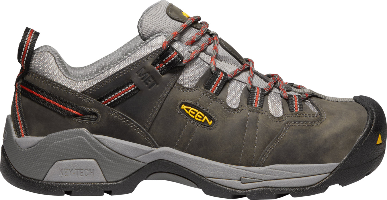 Keen Utility Mens Detroit XT Int Met Steel Grey/Bossa Nova Leather Work Shoes