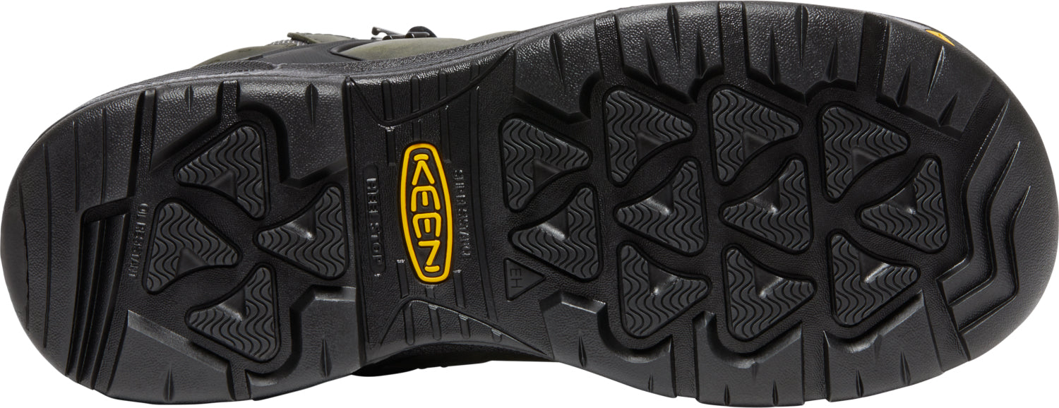 Keen Utility Mens Dover 6in WP Magnet/Black Leather Work Boots