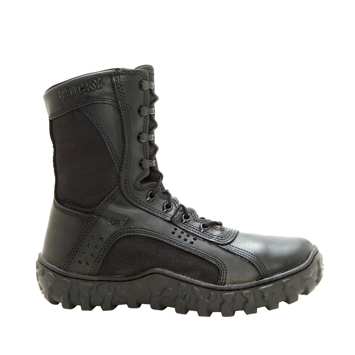 Rocky Mens Black Leather S2V Tactical Military Boots