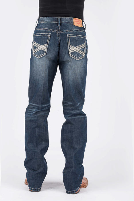 Stetson Mens Blue 100% Cotton Two Tone X Jeans