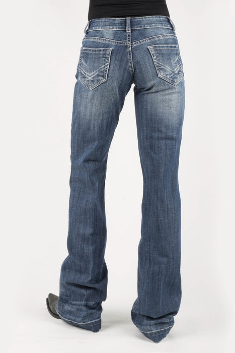 Stetson 214 Womens Blue Cotton Blend Bleached X Jeans