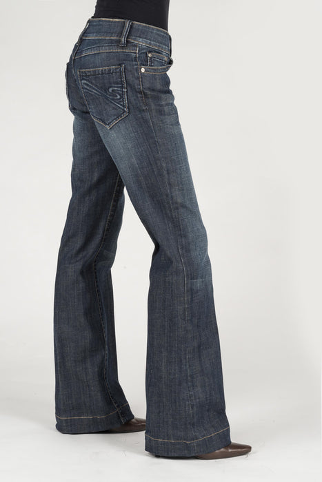 Stetson Womens Blue Cotton Blend S Denim Jeans