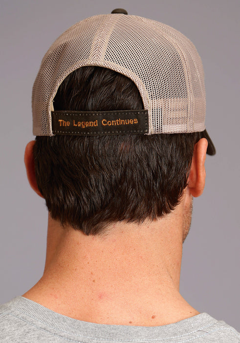 Stetson Unisex The Legend Continues Dark Brown 100% Cotton Baseball Cap Hat