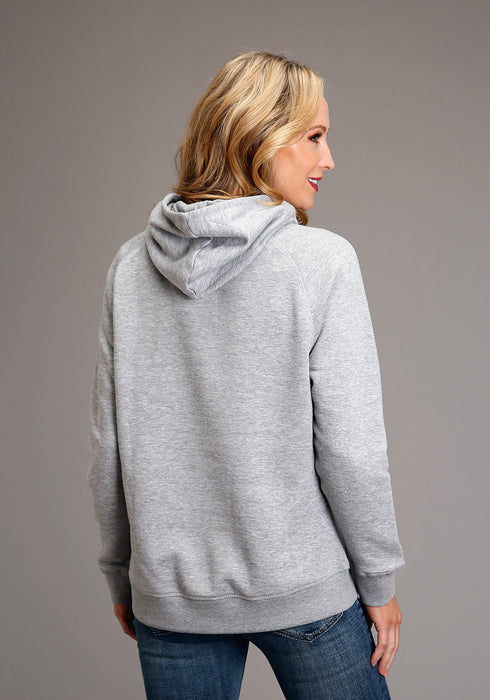 Stetson Womens Grey Cotton Blend Star In The Middle Hoodie