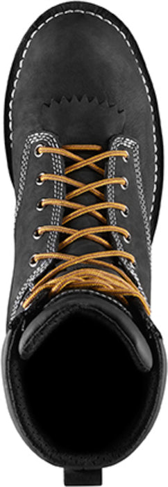 Danner Logger Mens Black Leather 8in EH Work Boots