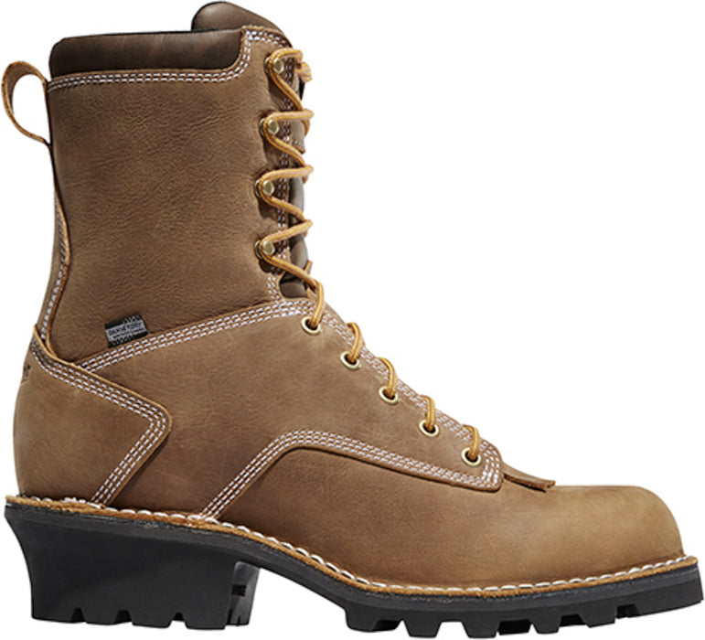 Danner Logger Mens Brown Leather 8in EH Work Boots