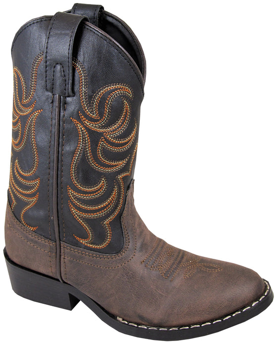 Smoky Mountain Boots Children Unisex Monterey Brown/Black Faux Leather