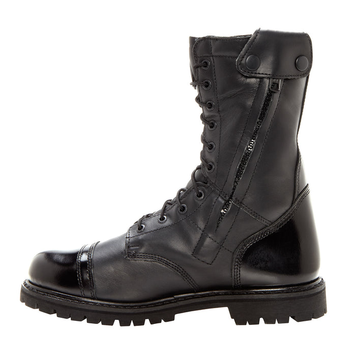 Rocky Mens Black Leather Insulated 10in Waterproof Zipper Jump Boots