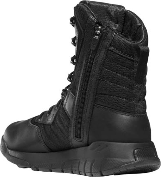 Danner Instinct Tactical Mens Black Leather 8in Side Zip Uniform Boots