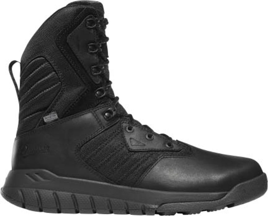 Danner Instinct Tactical Mens Black Leather 8in Side Zip Uniform Boots