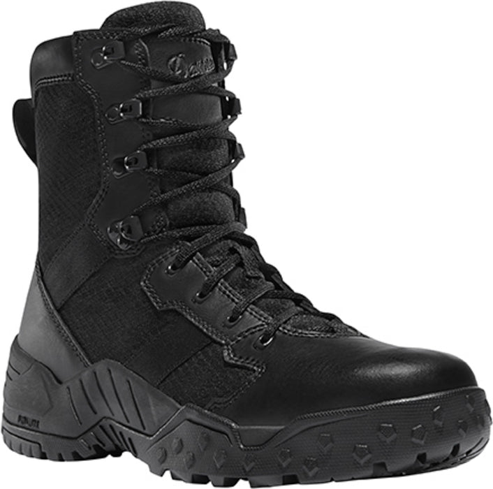 Danner Scorch Side-Zip Mens Black Faux Leather Hot 8in Uniform Boots